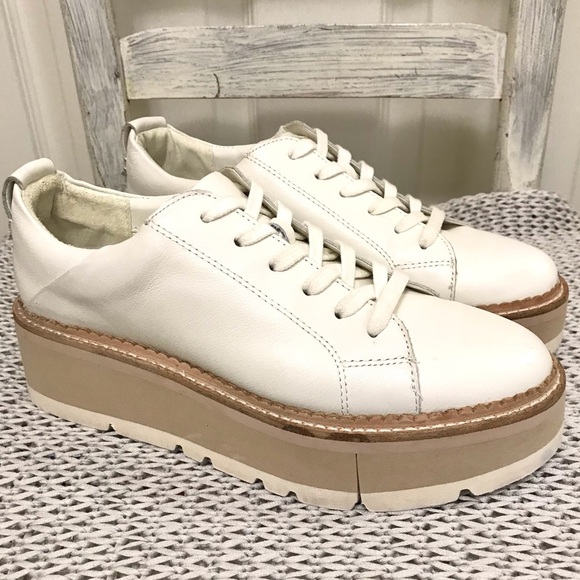 Dolce Vita White and Tan Platform Shoes - Picture 5 of 16